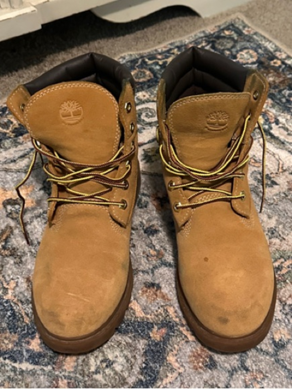 Timberland Wheat Nubuck Lace-Up Men's Work Boots